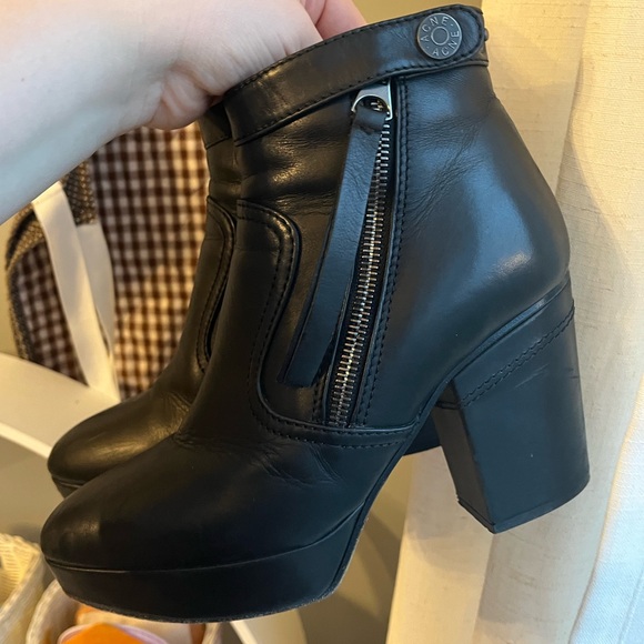 ACNE Orbit Leather Boots - Picture 3 of 14